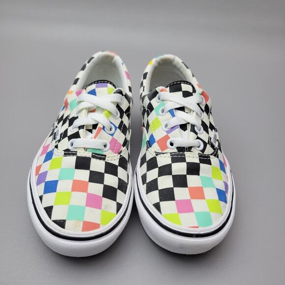 Vans X MoMA Womens ComfyCush Era Skate Sneakers Shoes Checker Size 5 - Picture 4 of 11
